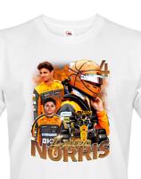 Pánské tričko s motivem závodníka F1 -  Lando Norris - pro milovníky motosportu