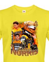 Pánské tričko s motivem závodníka F1 -  Lando Norris - pro milovníky motosportu