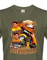 Pánské tričko s motivem závodníka F1 -  Lando Norris - pro milovníky motosportu