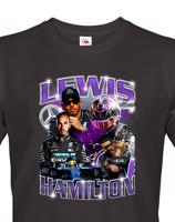 Pánské tričko s motivem závodníka F1 -  Lewis Hamilton - pro milovníky motosportu