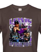 Pánské tričko s motivem závodníka F1 -  Lewis Hamilton - pro milovníky motosportu