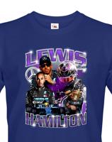 Pánské tričko s motivem závodníka F1 -  Lewis Hamilton - pro milovníky motosportu