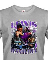 Pánské tričko s motivem závodníka F1 -  Lewis Hamilton - pro milovníky motosportu