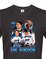 Pánské tričko s motivem závodníka F1 -  Nyck de Vries - pro milovníky motosportu