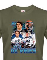 Pánské tričko s motivem závodníka F1 -  Nyck de Vries - pro milovníky motosportu