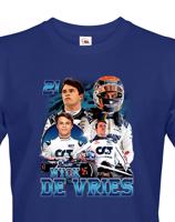 Pánské tričko s motivem závodníka F1 -  Nyck de Vries - pro milovníky motosportu