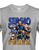 Pánské tričko s motivem závodníka F1 -  Sergio Perez   - pro milovníky motosportu