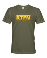 Pánské tričko s motívom RTFM