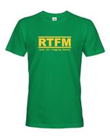 Pánské tričko s motívom RTFM