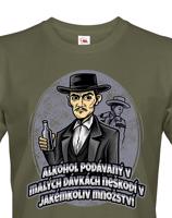 Pánské tričko s námětem filmu - Alkohol podávaný v malých dávkách neškodí v jakémkoliv množství