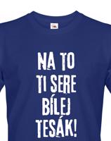 Pánské tričko s námětem filmu - Líbáš jako bůh - Na to ti sere bílej tesák