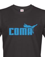 ★ Pánské tričko s oblíbeným motivem Coma - vtipná parodie na značku Puma