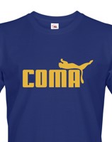 ★ Pánské tričko s oblíbeným motivem Coma - vtipná parodie na značku Puma