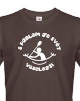 Pánské tričko S pádlem je svět veselejší - triko pro vodáky