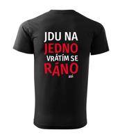 Pánské tričko s pivním potiskem Jdu na jedno