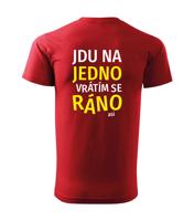 Pánské tričko s pivním potiskem Jdu na jedno