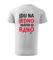 Pánské tričko s pivním potiskem Jdu na jedno