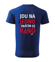 Pánské tričko s pivním potiskem Jdu na jedno