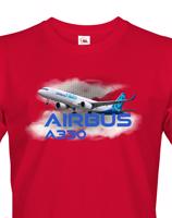 Pánské tričko s potiskem Airbus A330 tričko pro milovníky letounů