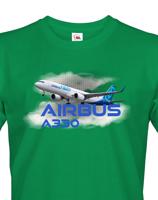 Pánské tričko s potiskem Airbus A330 tričko pro milovníky letounů