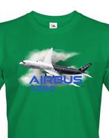 Pánské tričko s potiskem Airbus A350 tričko pro milovníky letounů
