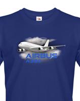 Pánské tričko s potiskem Airbus A380 - ideální dárek pro milovníky letadel