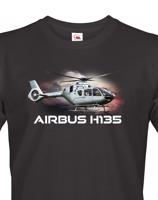 Pánské tričko s potiskem  Airbus Helicopters H135 - ideální dárek pro milovníky helikoptér