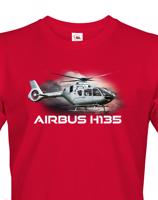 Pánské tričko s potiskem  Airbus Helicopters H135 - ideální dárek pro milovníky helikoptér