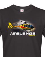Pánské tričko s potiskem  Airbus Helicopters H135  Rescue - ideální dárek pro milovníky helikoptér