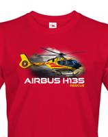 Pánské tričko s potiskem  Airbus Helicopters H135  Rescue - ideální dárek pro milovníky helikoptér