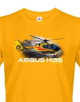 Pánské tričko s potiskem  Airbus Helicopters H135  Rescue - ideální dárek pro milovníky helikoptér