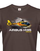 Pánské tričko s potiskem  Airbus Helicopters H135  Rescue - ideální dárek pro milovníky helikoptér