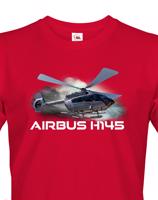 Pánské tričko s potiskem  Airbus Helicopters H145 - ideální dárek pro milovníky helikoptér