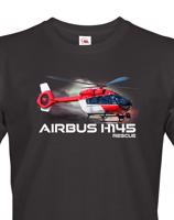 Pánské tričko s potiskem  Airbus Helicopters H145 Rescue - ideální dárek pro milovníky helikoptér