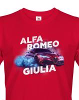 Pánské tričko s potiskem Alfa Romeo Giulia - tričko pro milovníky aut