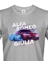 Pánské tričko s potiskem Alfa Romeo Giulia - tričko pro milovníky aut