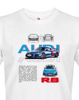 Pánské tričko s potiskem Audi R8 - ideální dárek pro muže