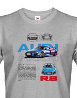 Pánské tričko s potiskem Audi R8 - ideální dárek pro muže