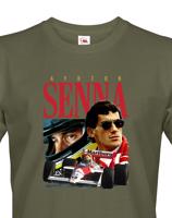 Pánské tričko s potiskem Ayrton Senna -  tričko pro milovníky F1