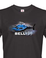 Pánské tričko s potiskem Bell 429 - ideální dárek pro milovníky helikoptér