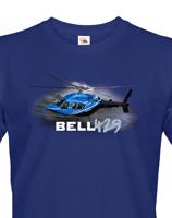 Pánské tričko s potiskem Bell 429 - ideální dárek pro milovníky helikoptér