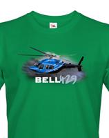 Pánské tričko s potiskem Bell 429 - ideální dárek pro milovníky helikoptér