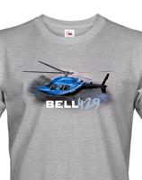 Pánské tričko s potiskem Bell 429 - ideální dárek pro milovníky helikoptér