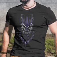 Pánské tričko s potiskem Black Panther ze série Marvel