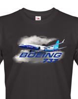 Pánské tričko s potiskem Boeing 737 tričko pro milovníky letounů