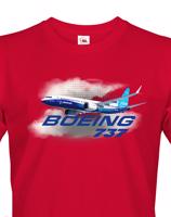 Pánské tričko s potiskem Boeing 737 tričko pro milovníky letounů