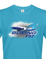 Pánské tričko s potiskem Boeing 737 tričko pro milovníky letounů