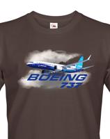 Pánské tričko s potiskem Boeing 737 tričko pro milovníky letounů