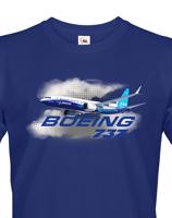 Pánské tričko s potiskem Boeing 737 tričko pro milovníky letounů