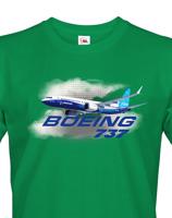 Pánské tričko s potiskem Boeing 737 tričko pro milovníky letounů